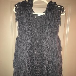 Blu Pepper shaggy vest